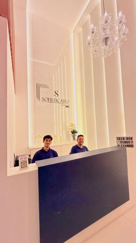 Recepção da Sofisticatto Odontologia em Aracaju